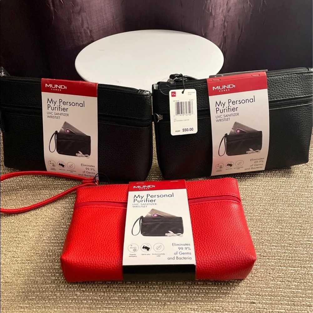 Mundi My Personal Purifier UVC Sanitizer Wristlet - 3 Available - NWT!